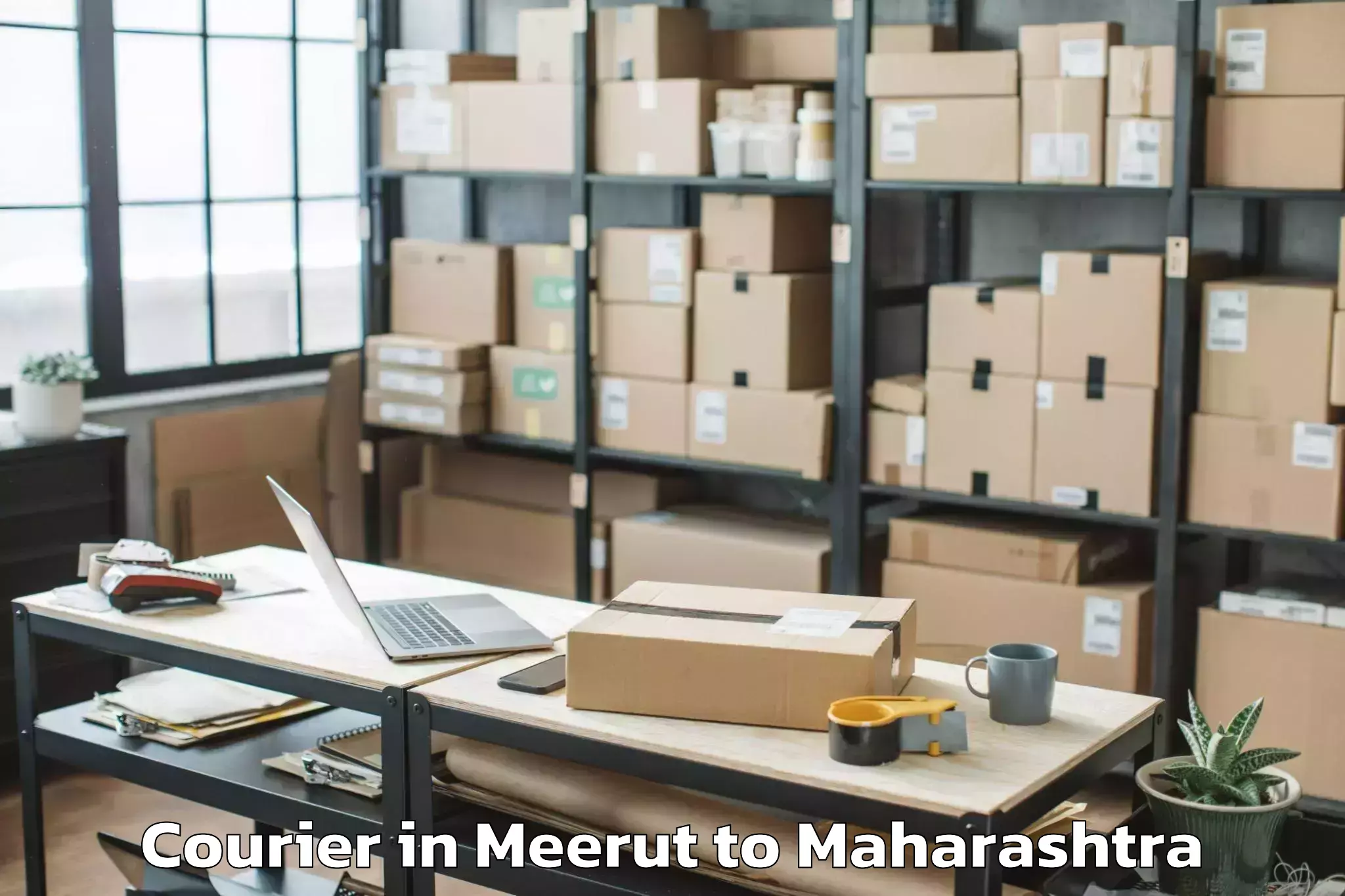 Top Meerut to Gadchandur Courier Available